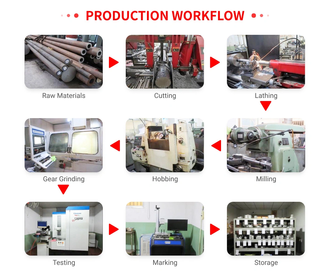 Cut Cast Steel Gear Shaft and Inch Oil Pump Gear